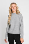 Be Cool Mock neck pullover sweater top  Ivy and Pearl Boutique   