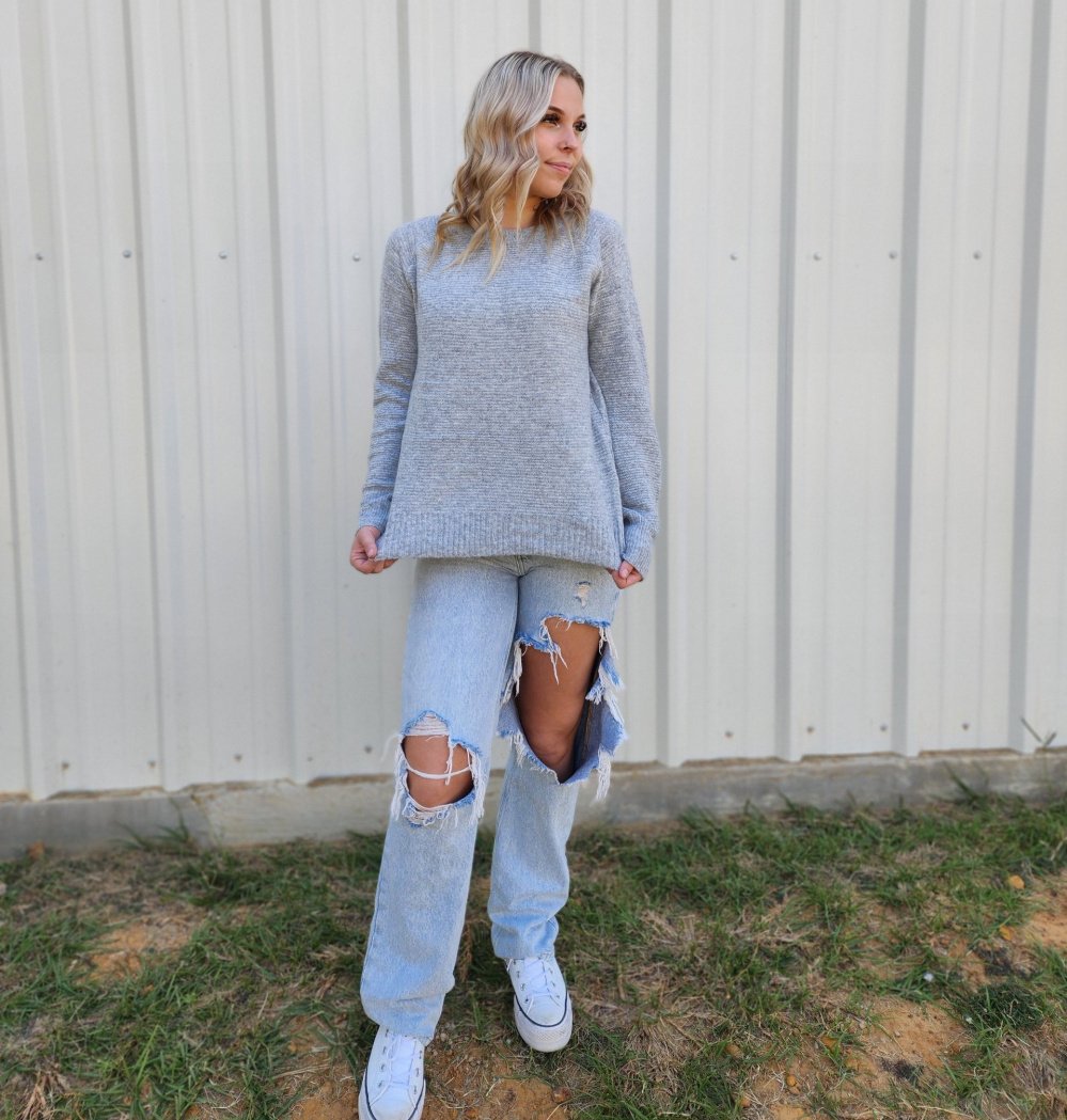 Soft and Cozy Be Cool Pullover sweater  Ivy and Pearl Boutique   