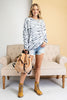 Special Dye Terry Knit Round Neck Pullover Sweatshirt  Ivy and Pearl Boutique   