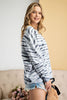Special Dye Terry Knit Round Neck Pullover Sweatshirt  Ivy and Pearl Boutique   