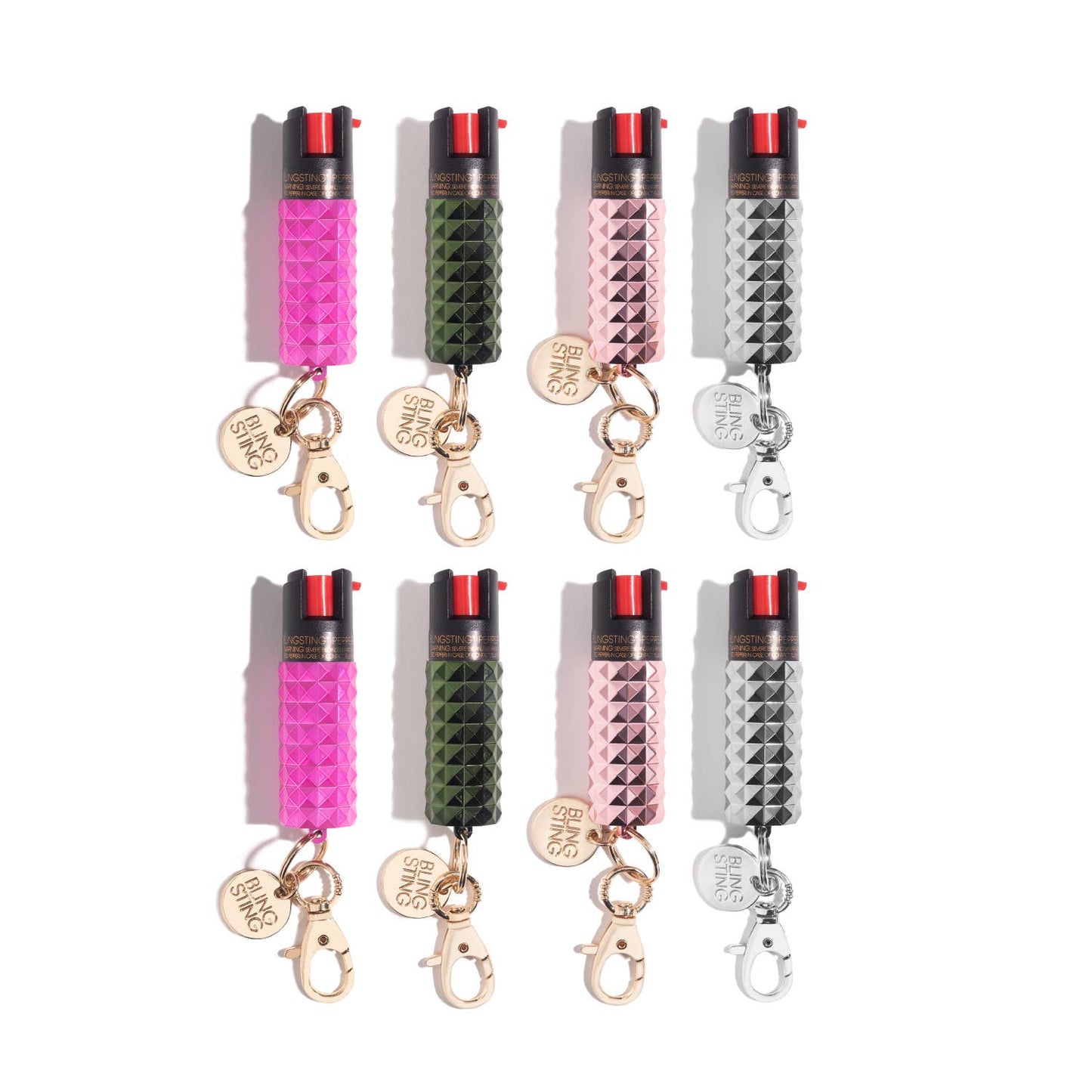 Blingsting Metallic Studded Pepper Spray  Ivy and Pearl Boutique   