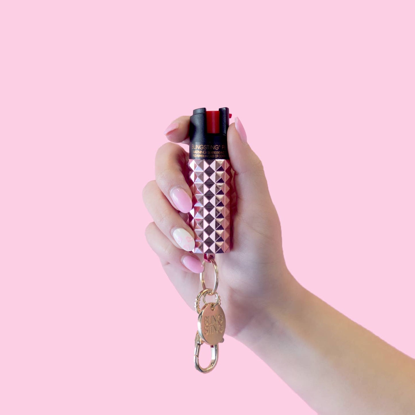 Blingsting Metallic Studded Pepper Spray  Ivy and Pearl Boutique   