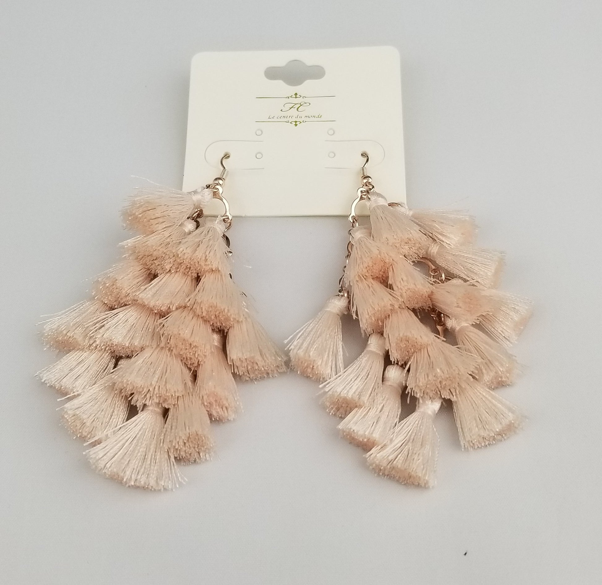 Bunched tassel earrings  Ivy and Pearl Boutique   
