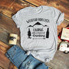 Camping with a chance of drinking T-shirt  Ivy and Pearl Boutique Dark gray M 