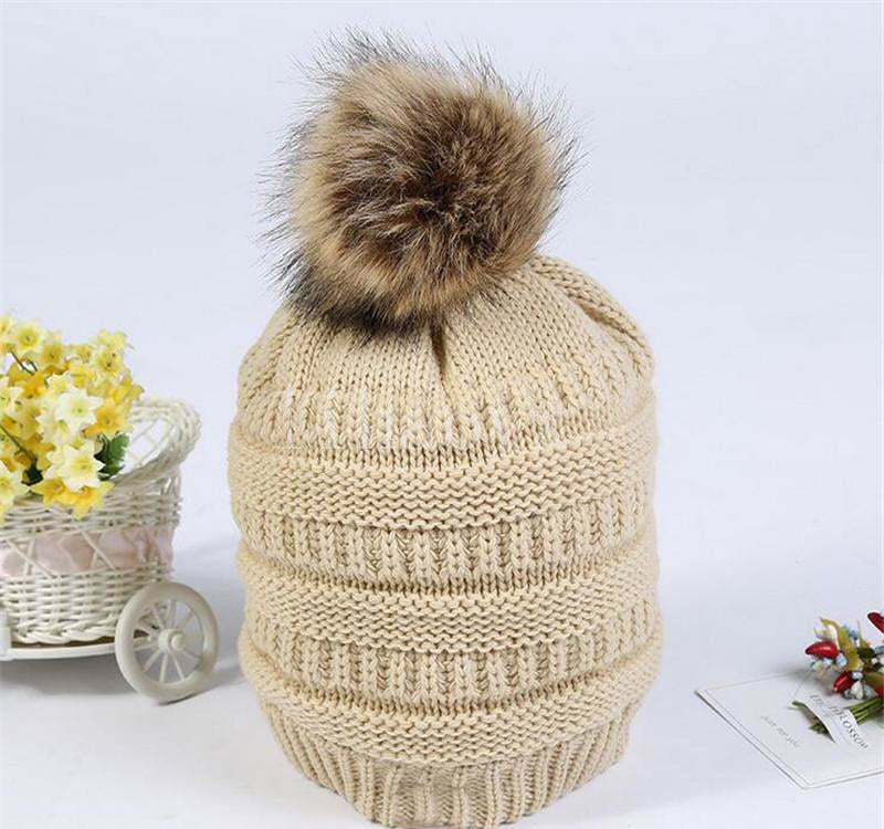 CC Skullies fashion knit toboggan hat  Ivy and Pearl Boutique Beige  