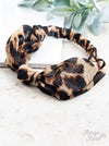 Cheetah knotted stretchy headband  Ivy and Pearl Boutique   