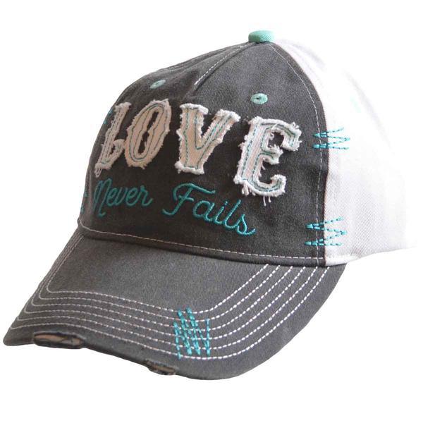 Cherished Girl Love Never Fails Cap  Ivy and Pearl Boutique   