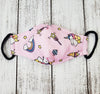 Children's face mask - Unicorn design washable mask  Ivy and Pearl Boutique Unicorn Magic Wand  