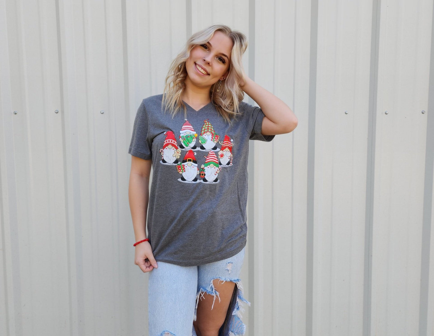 Christmas Gnomes T-Shirt  Ivy and Pearl Boutique   