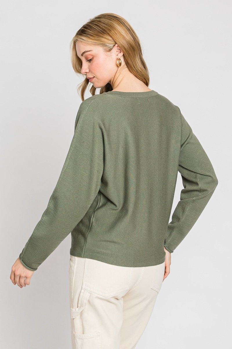 Viscose Classic Lightweight Crewneck Sweater  Ivy and Pearl Boutique   