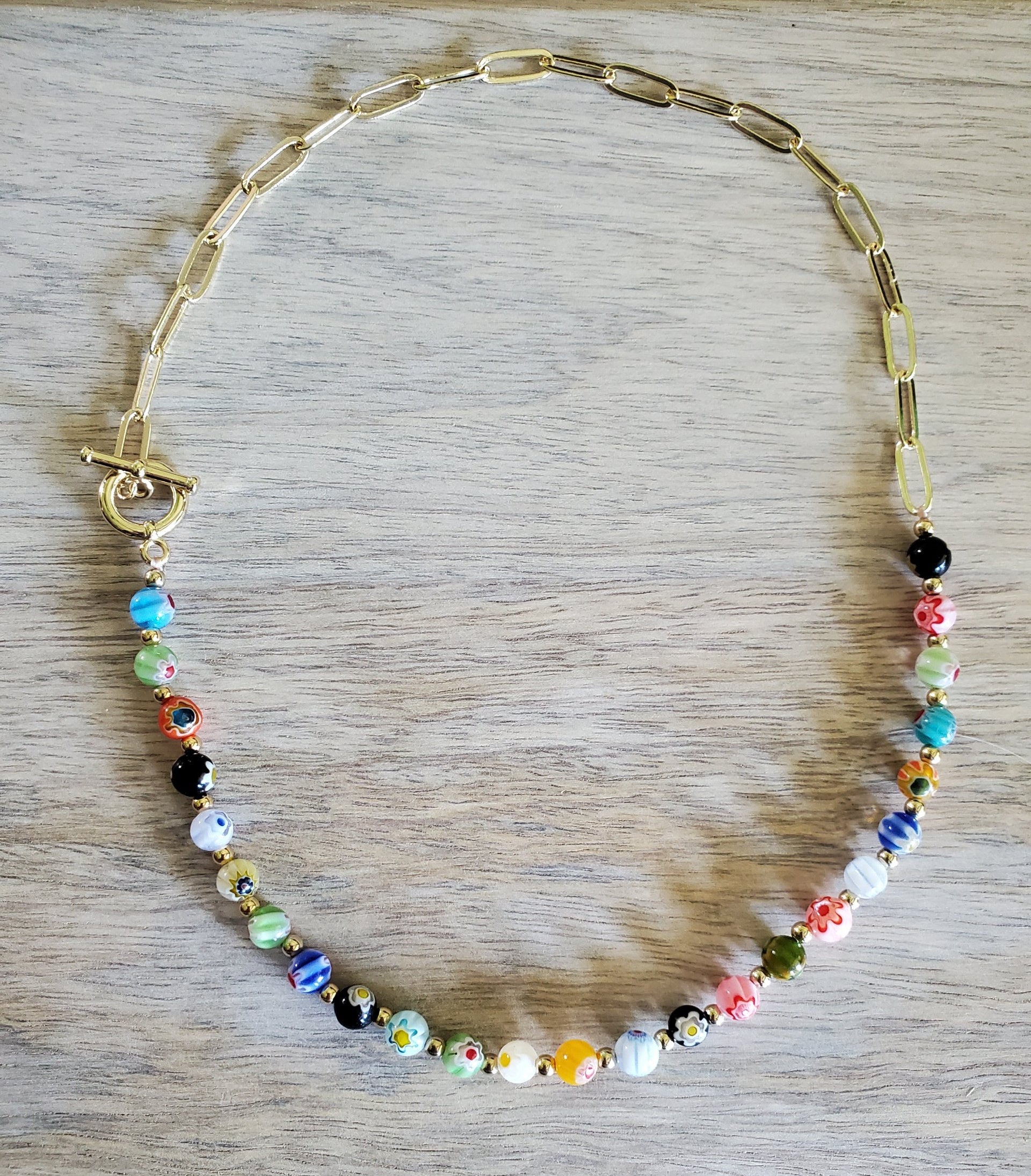 Color beaded necklace  Ivy and Pearl Boutique   