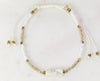 Colorful beaded bracelet with colored stone and adjustable cinch cord  Ivy and Pearl Boutique   