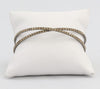 Criss-cross bracelet with inlaid simulated diamonds  Ivy and Pearl Boutique   