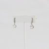 Bobby Schandra simulated diamond (Cubic Zirconia Diamond-quality Grade 5 ) dangle earring (6mm)  Ivy and Pearl Boutique   