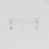 Bobby Schandra simulated diamond (Cubic Zirconia Diamond-quality Grade 5 ) dangle earring (6mm)  Ivy and Pearl Boutique   