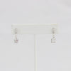 Bobby Schandra simulated diamond (Cubic Zirconia Diamond-quality Grade 5 ) dangle earring (6mm)  Ivy and Pearl Boutique   