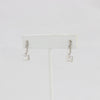 Bobby Schandra simulated diamond (Cubic Zirconia Diamond-quality Grade 5 ) dangle earring (6mm)  Ivy and Pearl Boutique   