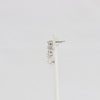 Bobby Schandra simulated diamond (Cubic Zirconia Diamond-quality Grade 5 ) dangle earring (6mm)  Ivy and Pearl Boutique   