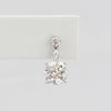 Bobby Schandra simulated diamond (Cubic Zirconia Diamond-quality Grade 5 ) dangle earring (7mm)  Ivy and Pearl Boutique   