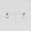Bobby Schandra simulated diamond (Cubic Zirconia Diamond-quality Grade 5 ) dangle earring (10mm)  Ivy and Pearl Boutique   