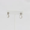 Bobby Schandra simulated diamond (Cubic Zirconia Diamond-quality Grade 5 ) dangle earring (10mm)  Ivy and Pearl Boutique   