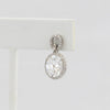 Bobby Schandra simulated diamond (Cubic Zirconia Diamond-quality Grade 5 ) dangle earring (10mm)  Ivy and Pearl Boutique   