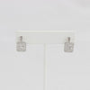 Bobby Schandra simulated diamond (Cubic Zirconia Diamond-quality Grade 5 ) dangle earring (5mm)  Ivy and Pearl Boutique   