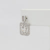 Bobby Schandra simulated diamond (Cubic Zirconia Diamond-quality Grade 5 ) dangle earring (5mm)  Ivy and Pearl Boutique   