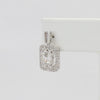 Bobby Schandra simulated diamond (Cubic Zirconia Diamond-quality Grade 5 ) dangle earring (5mm)  Ivy and Pearl Boutique   