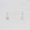 Bobby Schandra simulated diamond (Cubic Zirconia Diamond-quality Grade 5 ) dangle earring (10mm)  Ivy and Pearl Boutique   