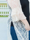 Delicate sheer lace duster  Ivy and Pearl Boutique   