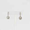 Bobby Schandra simulated diamond (Cubic Zirconia Diamond-quality Grade 5 ) dangle earring (4mm in 11mm case)  Ivy and Pearl Boutique   