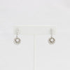 Bobby Schandra simulated diamond (Cubic Zirconia Diamond-quality Grade 5 ) dangle earring (4mm in 11mm case)  Ivy and Pearl Boutique   