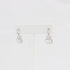 CLEARANCE (SEE NOTE IN DESC) - Bobby Schandra simulated diamond (Cubic Zirconia Diamond-quality Grade 5 ) dangle earring (10mm)  Ivy and Pearl Boutique   