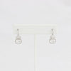 CLEARANCE (SEE NOTE IN DESC) - Bobby Schandra simulated diamond (Cubic Zirconia Diamond-quality Grade 5 ) dangle earring (10mm)  Ivy and Pearl Boutique   