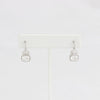 CLEARANCE (SEE NOTE IN DESC) - Bobby Schandra simulated diamond (Cubic Zirconia Diamond-quality Grade 5 ) dangle earring (10mm)  Ivy and Pearl Boutique   