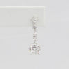 Bobby Schandra simulated diamond (Cubic Zirconia Diamond-quality Grade 5 ) dangle earring (9mm)  Ivy and Pearl Boutique   