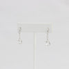 Bobby Schandra simulated diamond (Cubic Zirconia Diamond-quality Grade 5 ) dangle earring (9mm)  Ivy and Pearl Boutique   