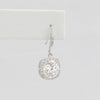Bobby Schandra simulated diamond (Cubic Zirconia Diamond-quality Grade 5 ) dangle earring (10mm)  Ivy and Pearl Boutique   