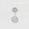 Bobby Schandra simulated diamond (Cubic Zirconia Diamond-quality Grade 5 ) dangle earring (10mm and 11mm)  Ivy and Pearl Boutique   