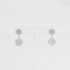 Bobby Schandra simulated diamond (Cubic Zirconia Diamond-quality Grade 5 ) dangle earring (10mm and 11mm)  Ivy and Pearl Boutique   