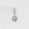 Bobby Schandra simulated diamond (Cubic Zirconia Diamond-quality Grade 5 ) dangle earring (4mm in 11mm case)  Ivy and Pearl Boutique   