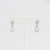 Bobby Schandra simulated diamond (Cubic Zirconia Diamond-quality Grade 5 ) dangle earring (10mm)  Ivy and Pearl Boutique   