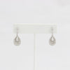 Bobby Schandra simulated diamond (Cubic Zirconia Diamond-quality Grade 5 ) dangle earring (15mm)  Ivy and Pearl Boutique   