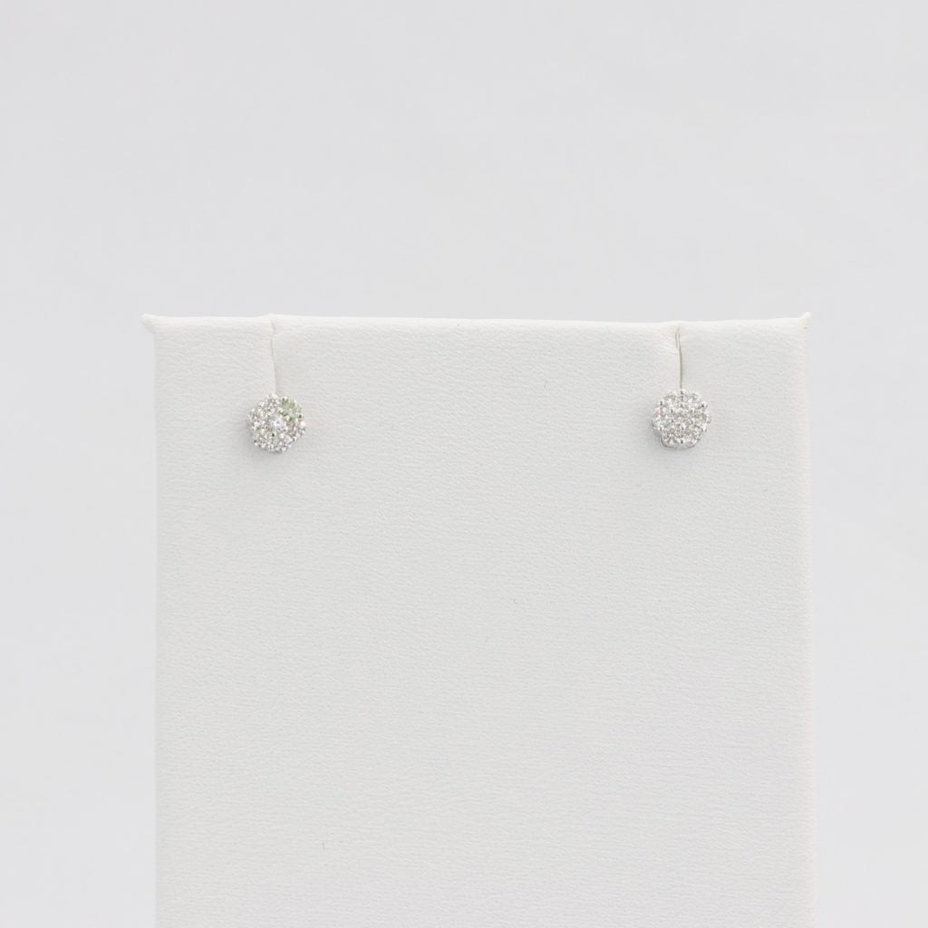 Bobby Schandra simulated diamond (Cubic Zirconia Diamond-quality Grade 5 ) stud earring (6mm)  Ivy and Pearl Boutique   