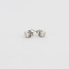 Bobby Schandra simulated diamond (Cubic Zirconia Diamond-quality Grade 5 ) stud earring (6mm)  Ivy and Pearl Boutique   