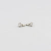 Bobby Schandra simulated diamond (Cubic Zirconia Diamond-quality Grade 5 ) stud earring (8mm)  Ivy and Pearl Boutique   