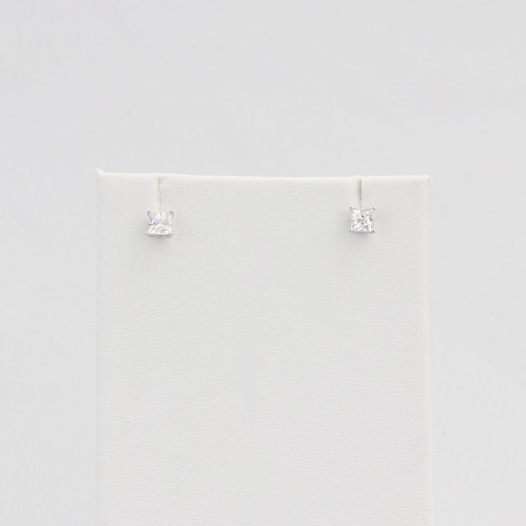 Bobby Schandra simulated diamond (Cubic Zirconia Diamond-quality Grade 5 ) stud earring (4mm)  Ivy and Pearl Boutique   