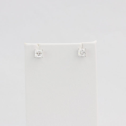 Bobby Schandra simulated diamond (Cubic Zirconia Diamond-quality Grade 5 ) stud earring (6mm)  Ivy and Pearl Boutique