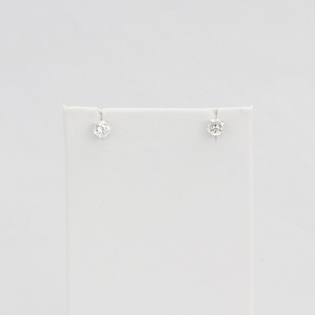 Bobby Schandra simulated diamond (Cubic Zirconia Diamond-quality Grade 5 ) stud earring (5mm)  Ivy and Pearl Boutique   